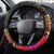 Vanuatu Independence Day Steering Wheel Cover Sand Drawing Melanesian Vibes