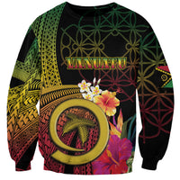 Vanuatu Independence Day Sweatshirt Sand Drawing Melanesian Vibes LT03 Unisex Black - Polynesian Pride