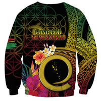 Vanuatu Independence Day Sweatshirt Sand Drawing Melanesian Vibes LT03 - Polynesian Pride