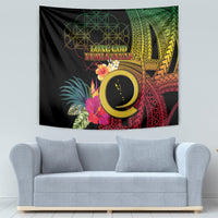 Vanuatu Independence Day Tapestry Sand Drawing Melanesian Vibes LT03 - Polynesian Pride