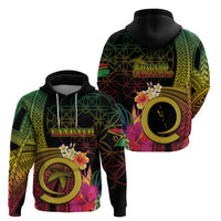 Vanuatu Independence Day Zip Hoodie Sand Drawing Melanesian Vibes LT03 - Polynesian Pride