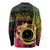 Vanuatu Selebretem 44th Indipendens Dei Long Sleeve Shirt Sand Drawing Melanesian Vibes