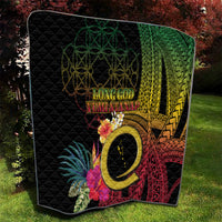 Vanuatu Selebretem 44th Indipendens Dei Quilt Sand Drawing Melanesian Vibes LT03 - Polynesian Pride