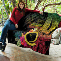 Vanuatu Selebretem 44th Indipendens Dei Quilt Sand Drawing Melanesian Vibes LT03 - Polynesian Pride