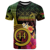 Vanuatu Selebretem 44th Indipendens Dei T Shirt Sand Drawing Melanesian Vibes LT03 Black - Polynesian Pride