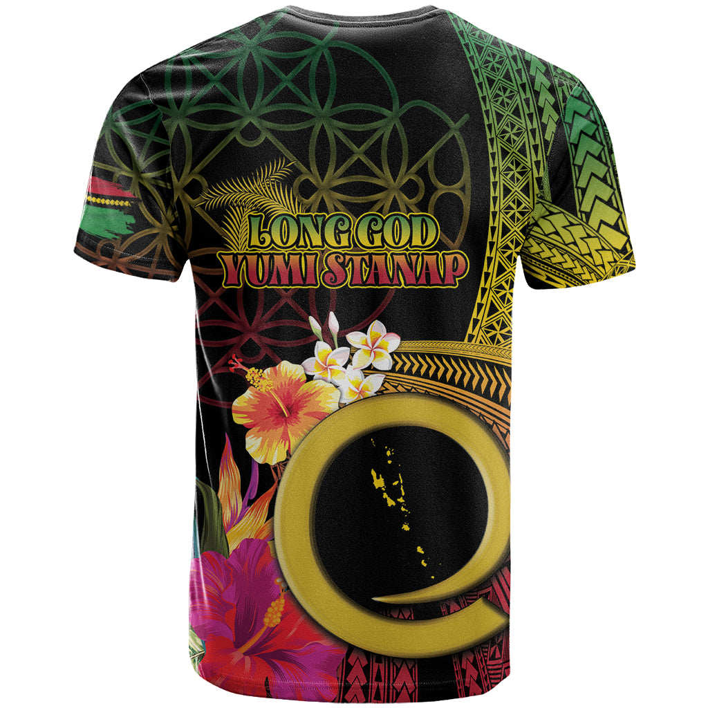 Vanuatu Selebretem 44th Indipendens Dei T Shirt Sand Drawing Melanesian Vibes LT03 - Polynesian Pride