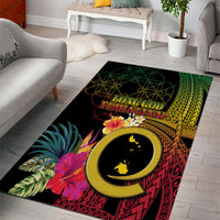 Vanuatu Shefa Day Area Rug Sand Drawing Melanesian LT03 - Polynesian Pride