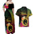 Vanuatu Shefa Day Couples Matching Off Shoulder Maxi Dress and Hawaiian Shirt Sand Drawing Melanesian