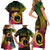 Vanuatu Shefa Day Family Matching Short Sleeve Bodycon Dress and Hawaiian Shirt Sand Drawing Melanesian