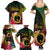 Vanuatu Shefa Day Family Matching Summer Maxi Dress and Hawaiian Shirt Sand Drawing Melanesian