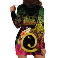 Vanuatu Shefa Day Hoodie Dress Sand Drawing Melanesian LT03 - Polynesian Pride