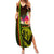 Hawaiian Reggae Music Family Matching Summer Maxi Dress and Hawaiian Shirt Jamaica Singer Tribal Polynesian and Hibiscus