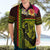 Hawaiian Reggae Music Hawaiian Shirt Jamaica Singer Tribal Polynesian and Hibiscus