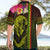 Hawaiian Reggae Music Hawaiian Shirt Jamaica Singer Tribal Polynesian and Hibiscus