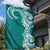 Aloha Polynesian Plumeria Flower Garden Flag Teal Color