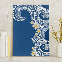 Aloha Polynesian Plumeria Flower Canvas Wall Art Blue Color LT03 Without Frame Blue - Polynesian Pride