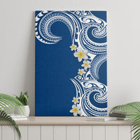 Aloha Polynesian Plumeria Flower Canvas Wall Art Blue Color LT03 - Polynesian Pride