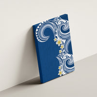 Aloha Polynesian Plumeria Flower Canvas Wall Art Blue Color LT03 - Polynesian Pride