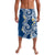 Aloha Polynesian Plumeria Flower Lavalava Blue Color