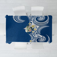 Aloha Polynesian Plumeria Flower Tablecloth Blue Color LT03 Blue - Polynesian Pride