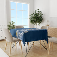 Aloha Polynesian Plumeria Flower Tablecloth Blue Color LT03 - Polynesian Pride
