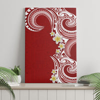 Aloha Polynesian Plumeria Flower Canvas Wall Art Red Color LT03 - Polynesian Pride