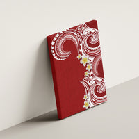 Aloha Polynesian Plumeria Flower Canvas Wall Art Red Color LT03 - Polynesian Pride