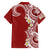 Aloha Polynesian Plumeria Flower Hawaiian Shirt Red Color