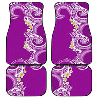 Aloha Polynesian Plumeria Flower Car Mats Purple Color LT03 - Polynesian Pride