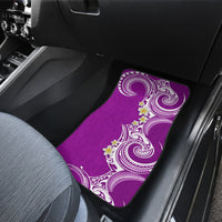 Aloha Polynesian Plumeria Flower Car Mats Purple Color LT03 - Polynesian Pride