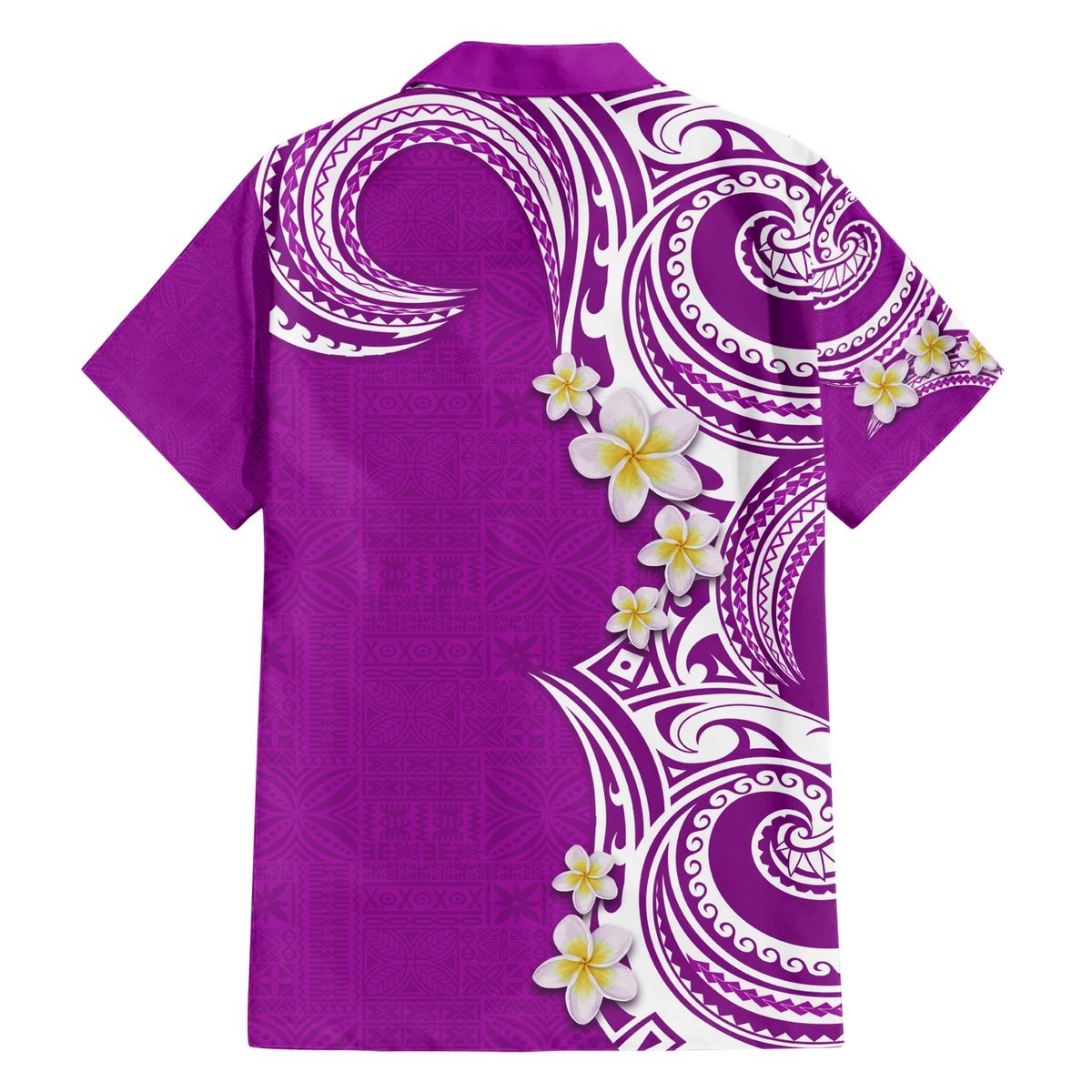 Aloha Polynesian Plumeria Flower Hawaiian Shirt Purple Color LT03 - Polynesian Pride