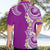 Aloha Polynesian Plumeria Flower Hawaiian Shirt Purple Color