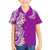 Aloha Polynesian Plumeria Flower Hawaiian Shirt Purple Color