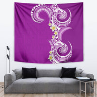 Aloha Polynesian Plumeria Flower Tapestry Purple Color LT03 Purple - Polynesian Pride