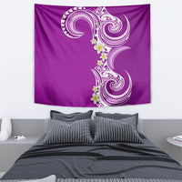 Aloha Polynesian Plumeria Flower Tapestry Purple Color LT03 - Polynesian Pride