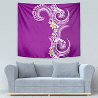 Aloha Polynesian Plumeria Flower Tapestry Purple Color LT03 - Polynesian Pride