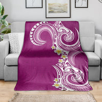 Aloha Polynesian Plumeria Flower Blanket Pink Color LT03 - Polynesian Pride