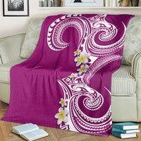 Aloha Polynesian Plumeria Flower Blanket Pink Color LT03 - Polynesian Pride