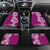 Aloha Polynesian Plumeria Flower Car Mats Pink Color