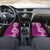 Aloha Polynesian Plumeria Flower Car Mats Pink Color