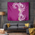 Aloha Polynesian Plumeria Flower Tapestry Pink Color