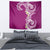 Aloha Polynesian Plumeria Flower Tapestry Pink Color