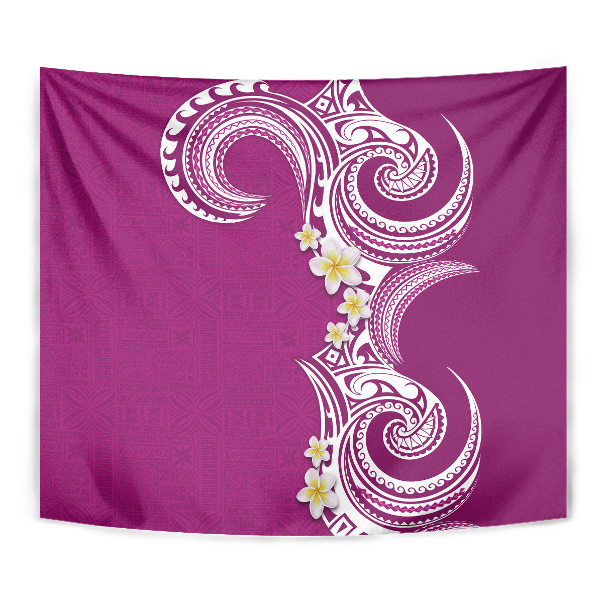 Aloha Polynesian Plumeria Flower Tapestry Pink Color LT03 - Polynesian Pride