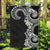 Aloha Polynesian Plumeria Flower Garden Flag Black White Color