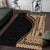 Samoa Siapo Motif and Tapa Pattern Half Style Area Rug Beige Color