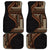 Samoa Siapo Motif and Tapa Pattern Half Style Car Mats Black Color