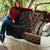 Samoa Siapo Motif and Tapa Pattern Half Style Quilt Black Color