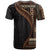 Samoa Siapo Motif and Tapa Pattern Half Style T Shirt Black Color