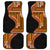 Samoa Siapo Motif and Tapa Pattern Half Style Car Mats Yellow Color