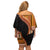 Samoa Siapo Motif and Tapa Pattern Half Style Family Matching Off Shoulder Short Dress and Hawaiian Shirt Yellow Color